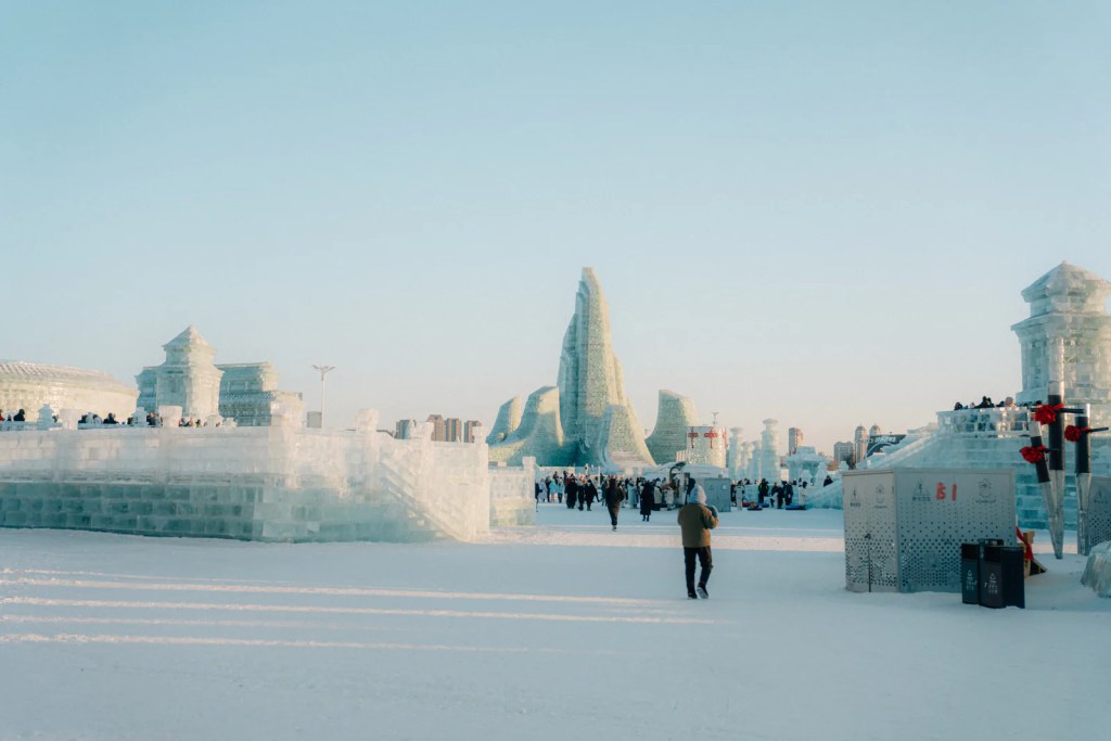 Snow festival in Harbin, China